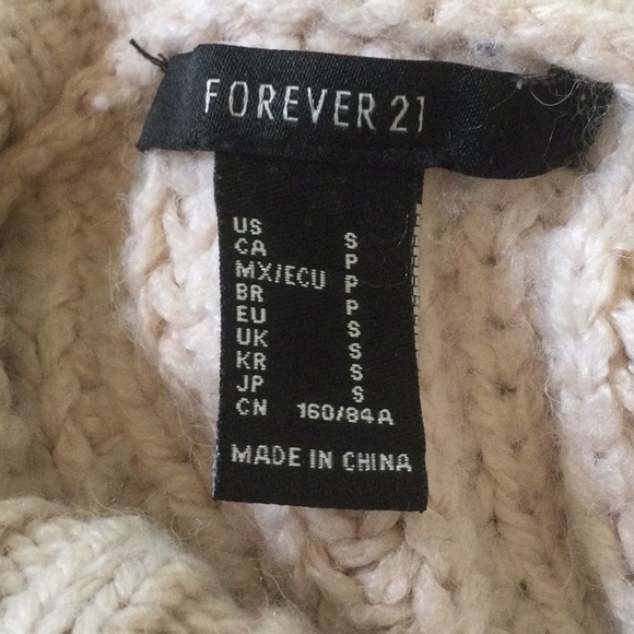 EUC F21 Chunky Knit Fringe Sweater - Picture 7 of 8